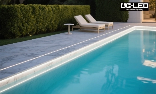 Is LED Neon Flex waterproof enough for swimming pool installations?